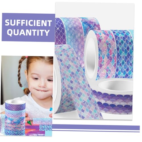 TEHAUX 12 Rollen Washi Tape Transparent mit Meerjungfrau motiv Selbstklebend Vielseitig für DIY Scrapbooking Planer Journal Lang Haltbar zum Basteln und Dekorieren TEHAUX 12 Rollen Washi Tape Transparent mit Meerjungfrau motiv Selbstklebend Vielseitig für DIY Scrapbooking Planer Journal Lang Haltbar zum Basteln und Dekorieren von TEHAUX