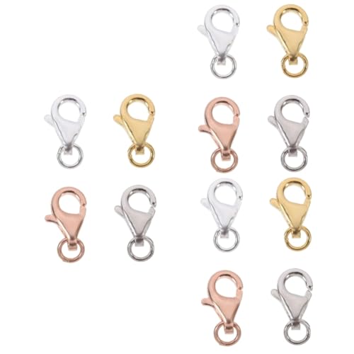 TEHAUX 12 Sets Karabinerverschluss Zubehör Crimps Karabinerverschlüsse Für Schmuck Karabiner Kette Anhänger Korb Zange Zubehör Set Zubehör Fass Lasso Zubehör TEHAUX 12 Sets Karabinerverschluss Zubehör Crimps Karabinerverschlüsse Für Schmuck Karabiner Kette Anhänger Korb Zange Zubehör Set Zubehör Fass Lasso Zubehör von TEHAUX