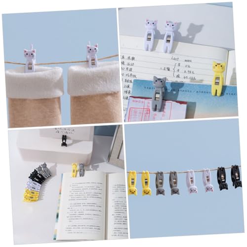 TEHAUX 12 Stck Teiliges Katzenförmige Kunststoff clips Multifunktionale Memo Notizhalter Windfeste Beutel Wäscheklammern Handliche Farblich Sortiert für Büro Haushalt und Snacks TEHAUX 12 Stck Teiliges Katzenförmige Kunststoff clips Multifunktionale Memo Notizhalter Windfeste Beutel Wäscheklammern Handliche Farblich Sortiert für Büro Haushalt und Snacks von TEHAUX