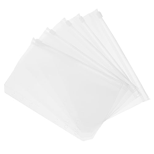TEHAUX 12 Stück 6 PVC-Bindertasche aufbewahrungssack storage pockets notizbuch kitteltasche geldtaschen Ringe Notizbuch Binder Aktentasche für Dokumente Ordner mit Reißverschluss TEHAUX 12 Stück 6 PVC-Bindertasche aufbewahrungssack storage pockets notizbuch kitteltasche geldtaschen Ringe Notizbuch Binder Aktentasche für Dokumente Ordner mit Reißverschluss von TEHAUX