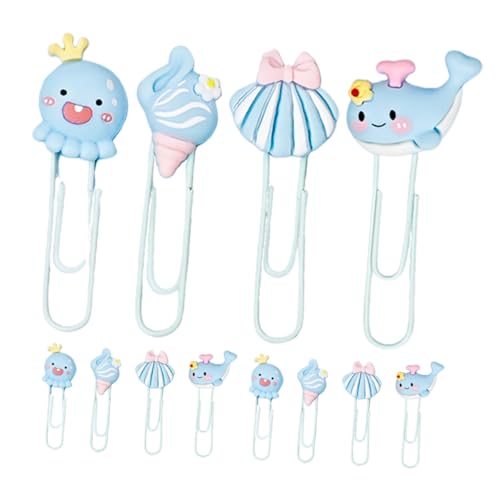 TEHAUX 12 Stück Marine Animal Paper Clip Lustige Büroklammern Neuartige Büroklammern Büro-lesezeichen-clips Büroklammern in Fischform Süßes Tier-lesezeichen Buchmarkierungen Metall TEHAUX 12 Stück Marine Animal Paper Clip Lustige Büroklammern Neuartige Büroklammern Büro-lesezeichen-clips Büroklammern in Fischform Süßes Tier-lesezeichen Buchmarkierungen Metall von TEHAUX