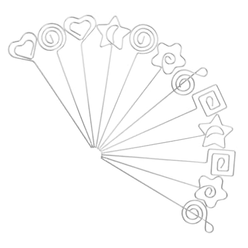 TEHAUX 12 Stück Memo Clip Halter Handgefertigte Diy Notizhalter für Zuhause und Büro Stilvolle Dokumenten Organizer für Fotos Karten und Erinnerungen von TEHAUX