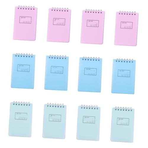 TEHAUX 12 Stück Spiralnotizblock mit Binder Ring Einfache Blanko Memo Pads Tragbare Wiederbefüllbare Kleinen Notizblöcke für Schule Büro und Reisen Zufällige Farben TEHAUX 12 Stück Spiralnotizblock mit Binder Ring Einfache Blanko Memo Pads Tragbare Wiederbefüllbare Kleinen Notizblöcke für Schule Büro und Reisen Zufällige Farben von TEHAUX