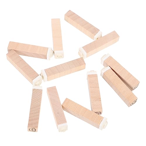 TEHAUX 12 Stück Stempelset aus Holz Stempel zum Basteln tagebuch DIY stempel Briefmarken selber machen Zeitschriftenstempel Scrapbook-DIY-Tool Holzhandwerksstempel hölzern TEHAUX 12 Stück Stempelset aus Holz Stempel zum Basteln tagebuch DIY stempel Briefmarken selber machen Zeitschriftenstempel Scrapbook-DIY-Tool Holzhandwerksstempel hölzern von TEHAUX