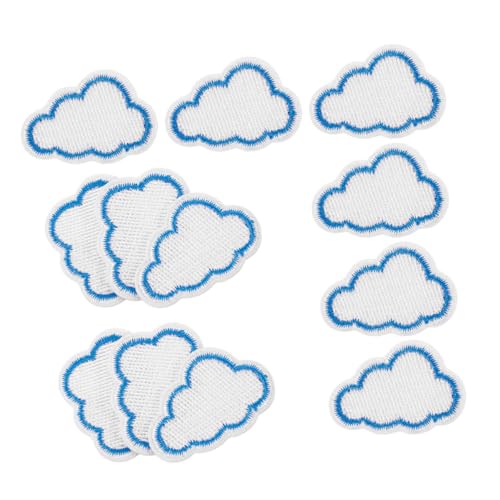 TEHAUX 12 Stück Teiliges Bestickter Wolken Patches zum Aufbügeln Langlebige Applikationen für Jeans Jacken Rucksäcke und Hüte Niedliche Cartoon Motive als DIY Stoffverzierung TEHAUX 12 Stück Teiliges Bestickter Wolken Patches zum Aufbügeln Langlebige Applikationen für Jeans Jacken Rucksäcke und Hüte Niedliche Cartoon Motive als DIY Stoffverzierung von TEHAUX