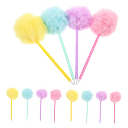TEHAUX 12 Stück Teiliges Bunter Flauschiger Plüsch Kugelschreiber mit Pompon Glattes Dekorativer Stift für Schule Büro und Kreative Schreibprojekte Kinderfreundlich und Spielerisch TEHAUX 12 Stück Teiliges Bunter Flauschiger Plüsch Kugelschreiber mit Pompon Glattes Dekorativer Stift für Schule Büro und Kreative Schreibprojekte Kinderfreundlich und Spielerisch von TEHAUX