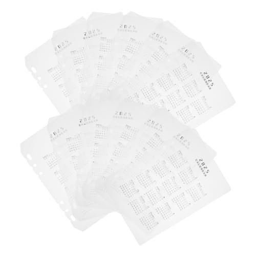 TEHAUX 12 Stück Teiliges Kalender Trennblätter aus Transparentem Mattiertem PP mit Löchern Lose Kalender Organizer Separator für Tagesplaner und Ringbuch Nachfüllung TEHAUX 12 Stück Teiliges Kalender Trennblätter aus Transparentem Mattiertem PP mit Löchern Lose Kalender Organizer Separator für Tagesplaner und Ringbuch Nachfüllung von TEHAUX