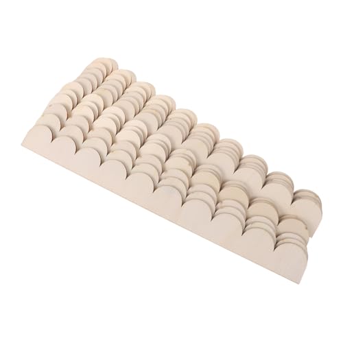 TEHAUX 12 Stück Teiliges Naturbelassene Scalloped Cabinet Border Holzleisten Dekorative DIY Edge Moulding für Schränke Regale Türen und Fenster Einfache Montage für Kreative von TEHAUX