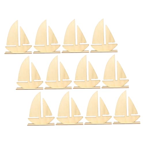 TEHAUX 12 Stück Teiliges Segelboot Holzscheiben Unfertige Holzstücke zum Bemalen Glatte Kanten Leichtes DIY Bastelzubehör für Karten und Tischdekorationen TEHAUX 12 Stück Teiliges Segelboot Holzscheiben Unfertige Holzstücke zum Bemalen Glatte Kanten Leichtes DIY Bastelzubehör für Karten und Tischdekorationen von TEHAUX