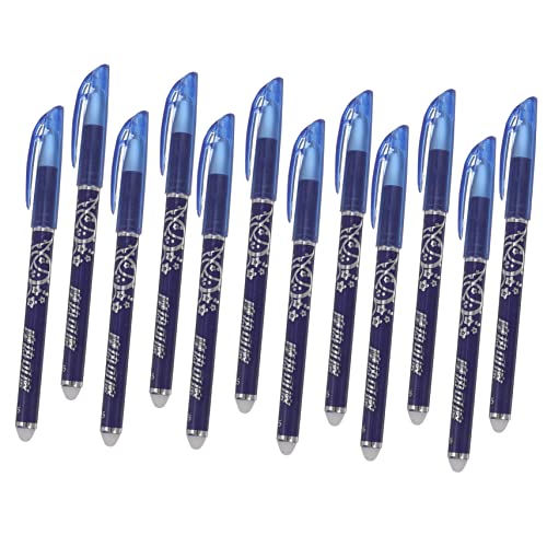TEHAUX 12 Stück Teiliges Set Radierbarer Kugelschreiber Blaue Ergonomisch Leichter Schreibstift für Schule Büro Studenten TEHAUX 12 Stück Teiliges Set Radierbarer Kugelschreiber Blaue Ergonomisch Leichter Schreibstift für Schule Büro Studenten von TEHAUX