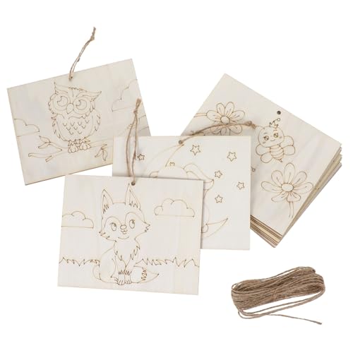 TEHAUX 12 Stück Teiliges Unbehandelte Holzplättchen zum Basteln Vorgebohrt Vielfältige Formen zum Bemalen und Kreativen DIY Projekten für Erwachsene Natürliche Holzscheiben für TEHAUX 12 Stück Teiliges Unbehandelte Holzplättchen zum Basteln Vorgebohrt Vielfältige Formen zum Bemalen und Kreativen DIY Projekten für Erwachsene Natürliche Holzscheiben für von TEHAUX