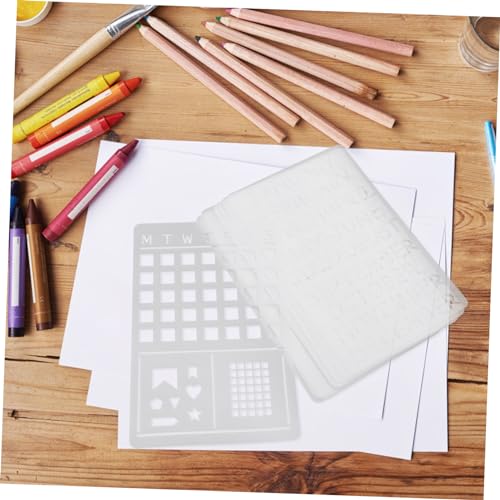 TEHAUX 12 Stück Teiliges Weihnachts Schablonen Hohles Zeichenvorlagen Wiederverwendbare Malschablonen für Fenster Scrapbooking Diy und Bastelprojekte von TEHAUX