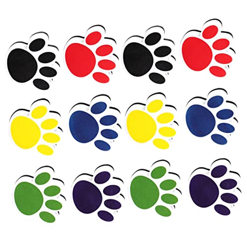 TEHAUX 12 Stück Whiteboard-radierer Mit Katzenkralle Tafelwischer Spitze Radiergummis Magnetischer Trockenlöscher Für Whiteboards Pfotenreiniger Trockener Radiergummi Klein Planke Eva von TEHAUX