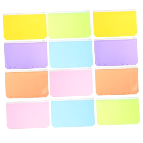 TEHAUX 12 Stück a6 Reißverschlusstasche Bleistiftbeutel aus Poly Loseblattordner büroorganizer büroartikel mappen PVC-Ordner mit Reißverschluss Aufbewahrungstasche mit Reißverschluss TEHAUX 12 Stück a6 Reißverschlusstasche Bleistiftbeutel aus Poly Loseblattordner büroorganizer büroartikel mappen PVC-Ordner mit Reißverschluss Aufbewahrungstasche mit Reißverschluss von TEHAUX