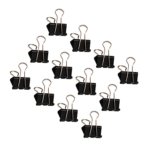 TEHAUX 12 Stück schwarzer Binderclip büroartikel bürobedarf organiser schulm Dokumentenhefter Clips Verriegelung Büromappen Blau große Bindeklammern Büroklammern für Geschäftsmappen Eisen TEHAUX 12 Stück schwarzer Binderclip büroartikel bürobedarf organiser schulm Dokumentenhefter Clips Verriegelung Büromappen Blau große Bindeklammern Büroklammern für Geschäftsmappen Eisen von TEHAUX