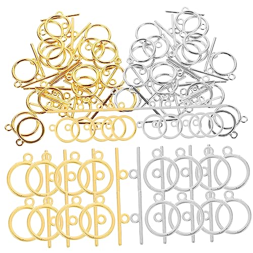TEHAUX 120 Sätze keine Schnalle schmuck set jewelry set Armbandverschlüsse Schmuckmaterialien Knebelverschlüsse Anschlüsse Schließe Verschlüsse für Armband Schmuckzubehör Legierung TEHAUX 120 Sätze keine Schnalle schmuck set jewelry set Armbandverschlüsse Schmuckmaterialien Knebelverschlüsse Anschlüsse Schließe Verschlüsse für Armband Schmuckzubehör Legierung von TEHAUX