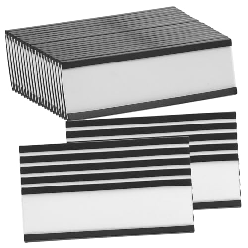 TEHAUX 120 Stück Kompakte Magnet Etikettenhalter Set Beschreibbar Leicht und Tragbar für Namensschilder Preisschilder und Lagerkennzeichnung für Verschiedene Anwendungen TEHAUX 120 Stück Kompakte Magnet Etikettenhalter Set Beschreibbar Leicht und Tragbar für Namensschilder Preisschilder und Lagerkennzeichnung für Verschiedene Anwendungen von TEHAUX