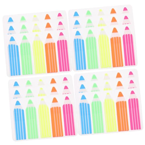 TEHAUX 1200 Stück Schulaufkleber Groß Markierungen Transparent Papier Seitenreiter Etiketten Highlight-streifen Lesestreifen Für Den Haushalt Klebrige Lesestreifen Das Haustier Colorful von TEHAUX
