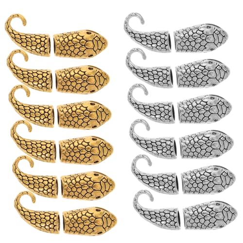 TEHAUX 12Sätze DIY Schmuckverschluss Vintage Snake Clasp für und Armbänder Verbindungen Antik Antik für Schmuck Basteln TEHAUX 12Sätze DIY Schmuckverschluss Vintage Snake Clasp für und Armbänder Verbindungen Antik Antik für Schmuck Basteln von TEHAUX