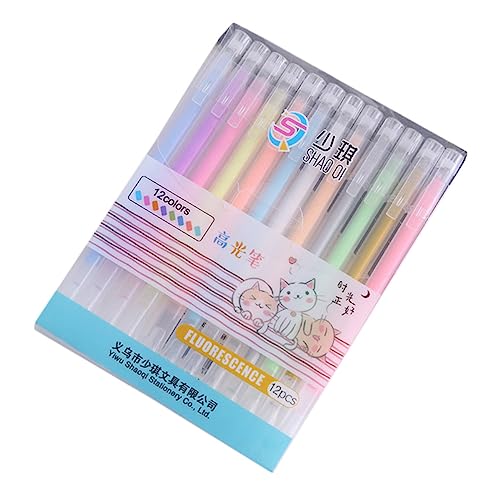 TEHAUX 12Stücke Highlighter Fluoreszierende Marker Für Studenten Hochwertige Stifte Für Notizen Zeichnen Und Bürobedarf TEHAUX 12Stücke Highlighter Fluoreszierende Marker Für Studenten Hochwertige Stifte Für Notizen Zeichnen Und Bürobedarf von TEHAUX