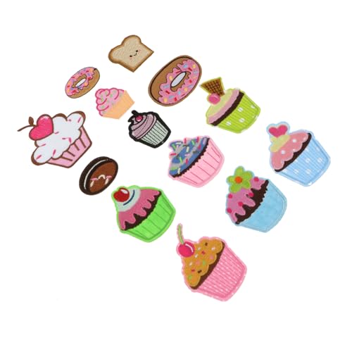 TEHAUX 13Stücke Cupcake Aufnäher Zum Aufbügeln Kuchen Patches Für Kleidung Und DIY Projekte Für Jeans Jacken Und Mehr TEHAUX 13Stücke Cupcake Aufnäher Zum Aufbügeln Kuchen Patches Für Kleidung Und DIY Projekte Für Jeans Jacken Und Mehr von TEHAUX