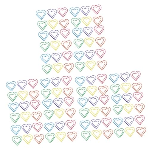 TEHAUX 144 Stück Büroklammern In Liebesform Modische Aktenklammern Herzen Lesezeichenklammern Schreibwaren Glatte Umschlagklammern Dekorations Büroklammern Neuartige TEHAUX 144 Stück Büroklammern In Liebesform Modische Aktenklammern Herzen Lesezeichenklammern Schreibwaren Glatte Umschlagklammern Dekorations Büroklammern Neuartige von TEHAUX