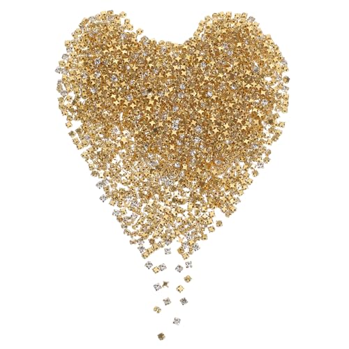 TEHAUX 1440 Stück Klauenbohrer Aus Glas Handnähbohrer Hochzeitsbasteln Glassteine ​​Zum Basteln Kleiderdekoration Edelsteine Edelstein Nähkrallen Krallenverzierungen Glitzernde von TEHAUX