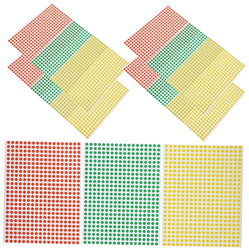 TEHAUX 15 Blatt kleine runde Aufkleber Etiketten farbig Schild Kreis Regenbogen sortiert Farbklassifizierungsaufkleber klassifizierte Aufkleber runde Punktaufkleber kleine Punktaufkleber TEHAUX 15 Blatt kleine runde Aufkleber Etiketten farbig Schild Kreis Regenbogen sortiert Farbklassifizierungsaufkleber klassifizierte Aufkleber runde Punktaufkleber kleine Punktaufkleber von TEHAUX