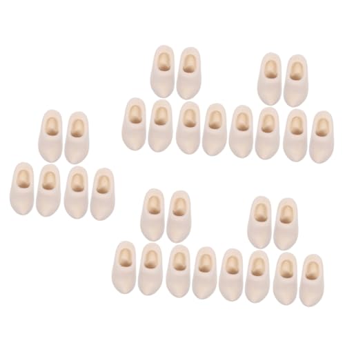 TEHAUX 15 Paare Mini Holzschuhe für Puppenhaus Unlackierte Diy Holzschuh für Bastelprojekte und Dekoration für Miniaturmöbel und Puppenzubehör TEHAUX 15 Paare Mini Holzschuhe für Puppenhaus Unlackierte Diy Holzschuh für Bastelprojekte und Dekoration für Miniaturmöbel und Puppenzubehör von TEHAUX