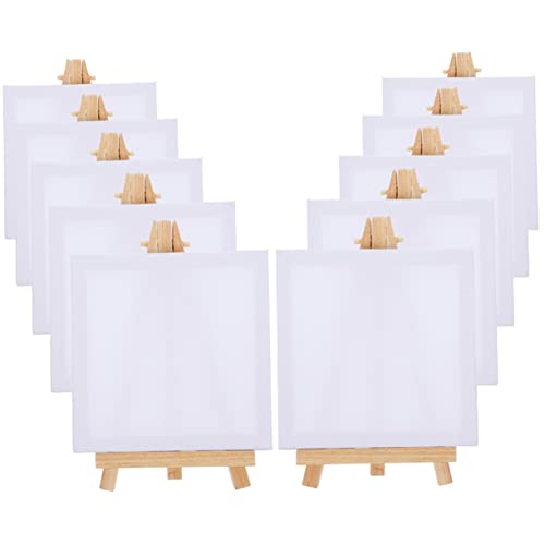 TEHAUX 15 Sätze Bilderrahmen und Staffelei-Set canvas frame painting bilder set und Ständer Malleinwand für Staffeleien zum Malen von Leinwandhalterständer Stoff von TEHAUX