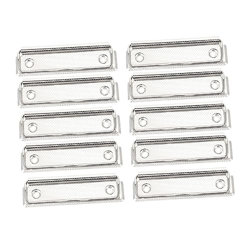 TEHAUX 15 Stück Briefpapier-Clip büroartikel bürobedarf Schreibbrett-Clip-Bundle bürozubehör für Klemmbretter montierbar mit Klemmbretter aus Metall Büroklammern aus Eisen Silver von TEHAUX