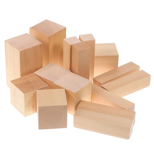 TEHAUX 15 Stück Holzschnitzblöcke: Rechteckige Holzwürfel – Unfertige Holzblöcke Zum Schnitzen, Diy-gravur, Bastelstücke Für Die Heimdekoration TEHAUX 15 Stück Holzschnitzblöcke: Rechteckige Holzwürfel – Unfertige Holzblöcke Zum Schnitzen, Diy-gravur, Bastelstücke Für Die Heimdekoration von TEHAUX