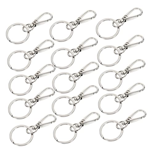 TEHAUX 15 Stück Schlüsselring-clip Schlüsselbundclip Schnappen Schlüsselschlaufe Silberner Schlüsselringclip Strapazierfähiger Schlüsselanhängerverschluss Silver Zinklegierung TEHAUX 15 Stück Schlüsselring-clip Schlüsselbundclip Schnappen Schlüsselschlaufe Silberner Schlüsselringclip Strapazierfähiger Schlüsselanhängerverschluss Silver Zinklegierung von TEHAUX