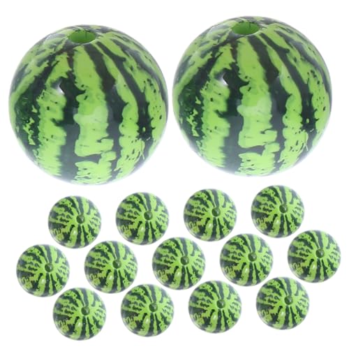 TEHAUX 15 Stück Teiliges Wassermelon Perlen aus Leichtem Kunststoff Bunte DIY Schmuck Spacer für Armbänder Halsketten und Ohrringe Bastelperlen für Kreative Schmuckgestaltung TEHAUX 15 Stück Teiliges Wassermelon Perlen aus Leichtem Kunststoff Bunte DIY Schmuck Spacer für Armbänder Halsketten und Ohrringe Bastelperlen für Kreative Schmuckgestaltung von TEHAUX