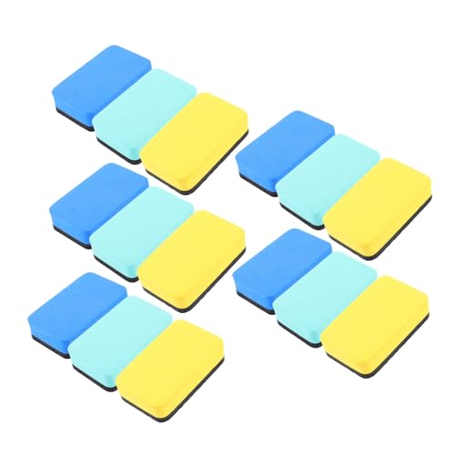 TEHAUX 15 Stück Tragbare Whiteboard-löscher Für Whiteboard-radierer Büro-trockenlöscher Reiniger Whiteboard-trockenlöscher Bretter Radiergummis Trocken Abwischbarer Radiergummi Gefühlt von TEHAUX