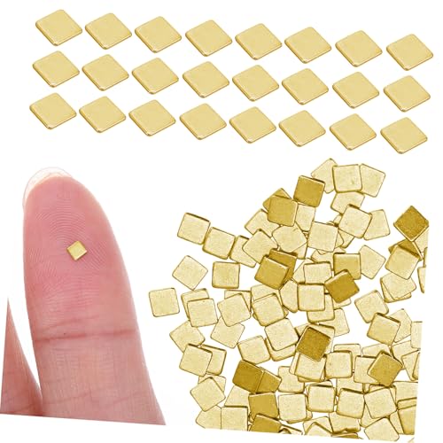 TEHAUX 150 Stk. Goldbeschichtete Kupfer Schmuck Lötchips für Einsteiger Einfaches Löten Zuverlässige Verbindung Präzise Kontrolle für Schmuckreparatur und Herstellung von TEHAUX