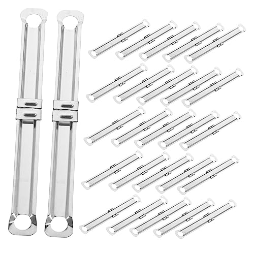 TEHAUX 150 Stück Bindeclip aus Metall 2-Loch-Bindereinsätze Verschluss Wirbelsäule bindende Rückenkämme Bindung büroartikel büromaterial Bindemechanismus Lose Blattbindemittel Silver TEHAUX 150 Stück Bindeclip aus Metall 2-Loch-Bindereinsätze Verschluss Wirbelsäule bindende Rückenkämme Bindung büroartikel büromaterial Bindemechanismus Lose Blattbindemittel Silver von TEHAUX