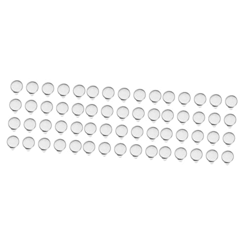 TEHAUX 150 Stück Clips Clip Mm DIY Zubehör Silber Zubehör Ohr Tablett von TEHAUX