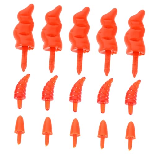 TEHAUX 150 Stück Mini Schneemann Nasen Kunststoff Halbtransparent Klein für DIY Weihnachtsdeko Basteln Zubehör für Schneemann Figuren Ersatzteile TEHAUX 150 Stück Mini Schneemann Nasen Kunststoff Halbtransparent Klein für DIY Weihnachtsdeko Basteln Zubehör für Schneemann Figuren Ersatzteile von TEHAUX