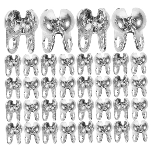 TEHAUX 150 Stück Teiliges Schmuckzubehör Metall Crimp Endkappen für Halsketten und Armbänder Doppellochige Kalotten DIY Bastelset Hochwertige Metallverarbeitung Vielseitig Einsetzbar für TEHAUX 150 Stück Teiliges Schmuckzubehör Metall Crimp Endkappen für Halsketten und Armbänder Doppellochige Kalotten DIY Bastelset Hochwertige Metallverarbeitung Vielseitig Einsetzbar für von TEHAUX