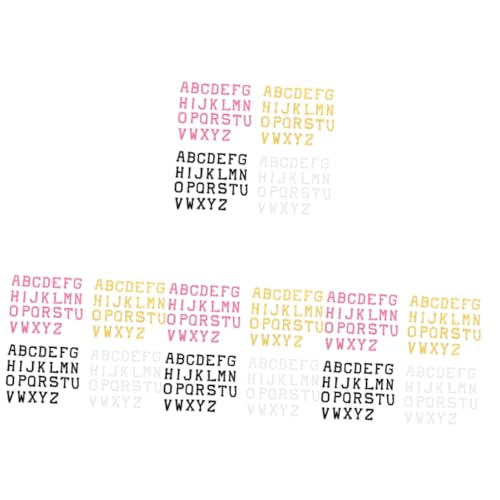 TEHAUX 16 Sätze Buchstaben-Patch Stoff Reparatur bestickt Stickereiflecken Briefe Name Aufbügelapplikationen für Kleidung gestickte Patches zum Aufbügeln Polyesterfaden von TEHAUX