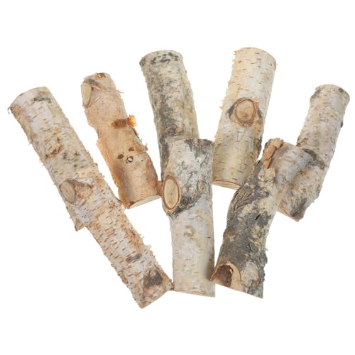 TEHAUX 16 Stk. Teiliges Natürliche Holzblöcke Weihnachts Dekorative Holzscheiben für DIY Basteln Foto Requisiten Tischdekoration Party Zubehör Vielseitig für Aquarium und von TEHAUX