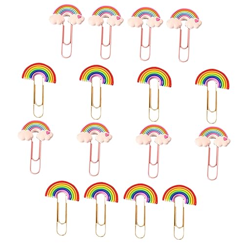 TEHAUX 16 Stück Regenbogen-büroklammer Lesezeichen Bunt Büroklammern Masse Papierclips Ästhetische Büroklammern Farbig Büroklammern Süß Miniclips Pastell Papierklammern Klein Pvc Colorful TEHAUX 16 Stück Regenbogen-büroklammer Lesezeichen Bunt Büroklammern Masse Papierclips Ästhetische Büroklammern Farbig Büroklammern Süß Miniclips Pastell Papierklammern Klein Pvc Colorful von TEHAUX