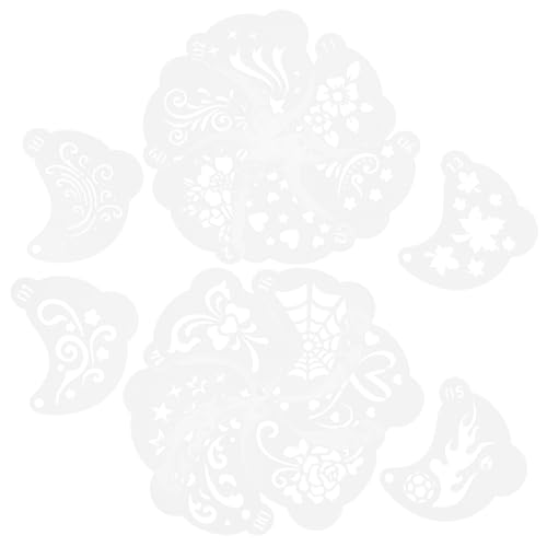 TEHAUX 16 Stück Teiliges Face Painting Schablonen aus Kunststoff Wiederverwendbare DIY Malvorlagen für Gesicht Augen-make-up und Wanddekoration Große Muster Robust und Vielseitig für TEHAUX 16 Stück Teiliges Face Painting Schablonen aus Kunststoff Wiederverwendbare DIY Malvorlagen für Gesicht Augen-make-up und Wanddekoration Große Muster Robust und Vielseitig für von TEHAUX