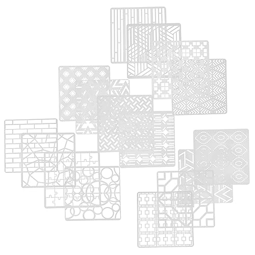 TEHAUX 16Stücke Geometrische Schablonen Plastik Hohlmalerei Vorlagen Für Malprojekte Wiederverwendbare Malerei Schablonen Für DIY Kunsthandwerk TEHAUX 16Stücke Geometrische Schablonen Plastik Hohlmalerei Vorlagen Für Malprojekte Wiederverwendbare Malerei Schablonen Für DIY Kunsthandwerk von TEHAUX