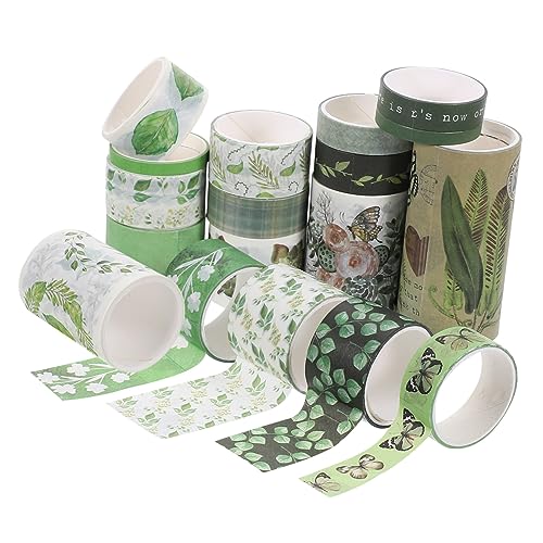 TEHAUX 18 Rollen handgemachte handmade Fotoalbumdekoration selbstklebende DIY-Klebebänder ästhetische Aufkleber Blumen-Washi-Tape Washi Tape kawaii Japanisches Papier TEHAUX 18 Rollen handgemachte handmade Fotoalbumdekoration selbstklebende DIY-Klebebänder ästhetische Aufkleber Blumen-Washi-Tape Washi Tape kawaii Japanisches Papier von TEHAUX