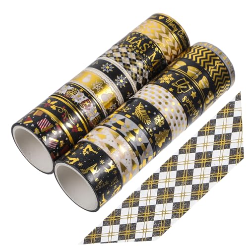 TEHAUX 18 Rollen weihnachtsdeko scrapbooking sticker Scrapbook Washi Tape schulzeug Weihnachtsgeschenkpapier alte Aufkleber dekorative Washi-Klebebänder DIY Washi Tapes Japanisches Papier TEHAUX 18 Rollen weihnachtsdeko scrapbooking sticker Scrapbook Washi Tape schulzeug Weihnachtsgeschenkpapier alte Aufkleber dekorative Washi-Klebebänder DIY Washi Tapes Japanisches Papier von TEHAUX