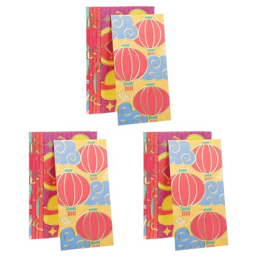 TEHAUX 18 Stück Teiliges Rote Umschläge mit Cartoon motiven Chinesisches Neujahr Geldumschläge für Bargeld und Geschenkkarten Vielseitig Verwendbar Festliche Rote Packet für Lunar Year TEHAUX 18 Stück Teiliges Rote Umschläge mit Cartoon motiven Chinesisches Neujahr Geldumschläge für Bargeld und Geschenkkarten Vielseitig Verwendbar Festliche Rote Packet für Lunar Year von TEHAUX