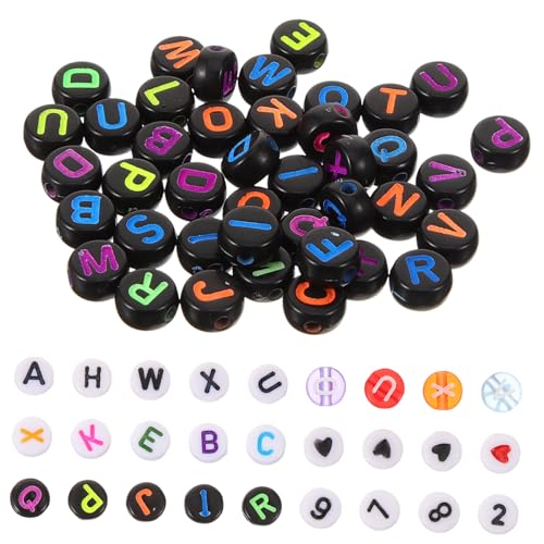 TEHAUX 1900 Stück Buchstabenperlen DIY Perlen für Armbänder Acryl Buchstabenperlen und Spacer für Kreative Bastelprojekte und Kinderhandwerk TEHAUX 1900 Stück Buchstabenperlen DIY Perlen für Armbänder Acryl Buchstabenperlen und Spacer für Kreative Bastelprojekte und Kinderhandwerk von TEHAUX