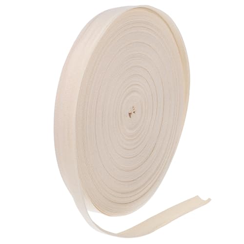 TEHAUX 1Rolle Baumwollband Schlichtes Bindeband Baumwolle für Taschen Kleidung und DIY Projekte Angenehm Weich und Vielseitig Einsetzbar TEHAUX 1Rolle Baumwollband Schlichtes Bindeband Baumwolle für Taschen Kleidung und DIY Projekte Angenehm Weich und Vielseitig Einsetzbar von TEHAUX
